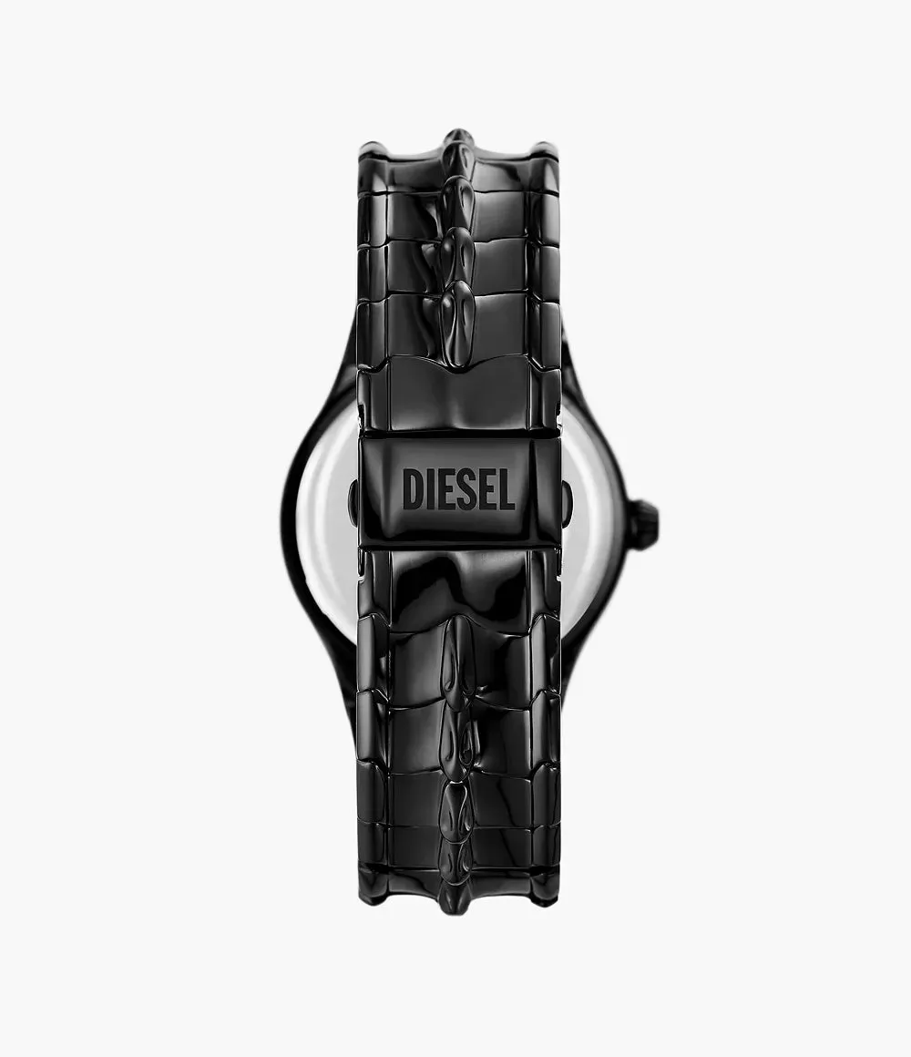 Diesel Vert Three-Hand Date Black Stainless Steel Watch DZ2187