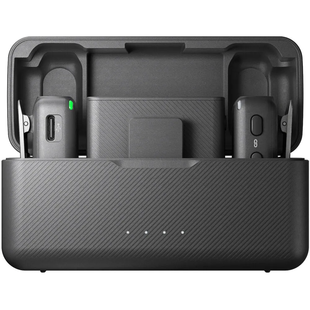 DJI Mic 2-Person Compact Wireless Microphone System / Recorder - (2 TX   1 RX   Charging Case)