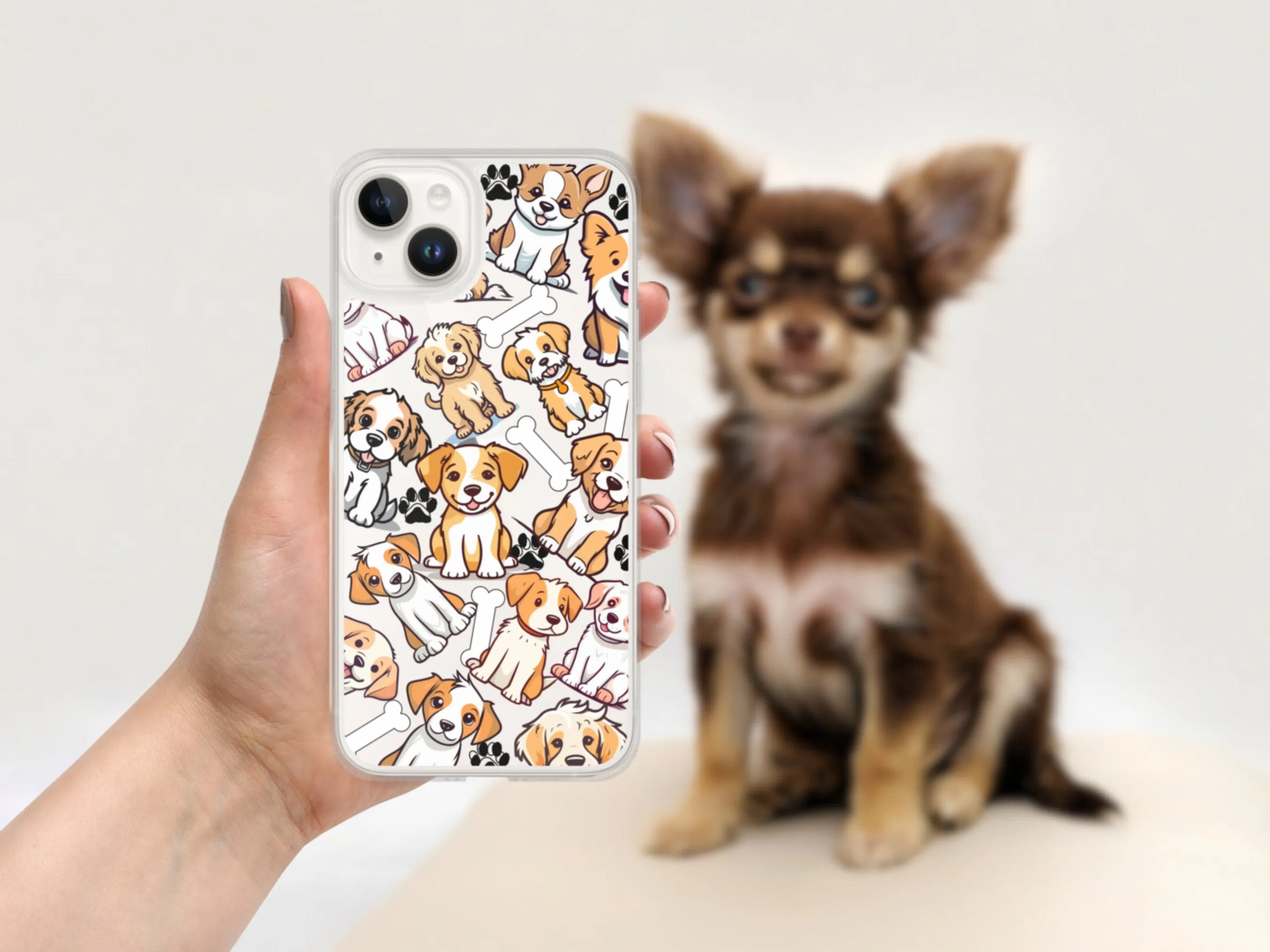 Dog Lovers Clear Case for iPhone®, Dog Lover Gift, Fun Dog iPhone Case