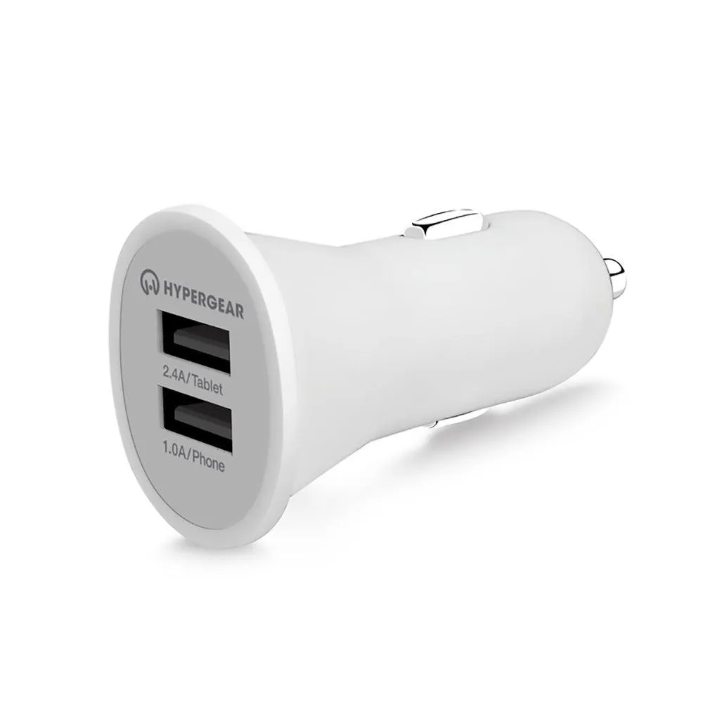 Dual USB 2.4A Rubberized Vehicle Charger Gen-2