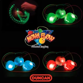 Duncan Nova Flow Light Up - Attached Juggling Skill Toy with Storage Case