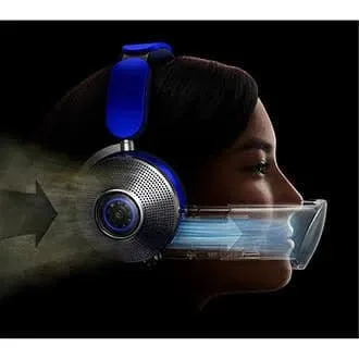 Dyson Zone Wireless Bluetooth Noise-Cancelling Air Purifying Headphones - Blue