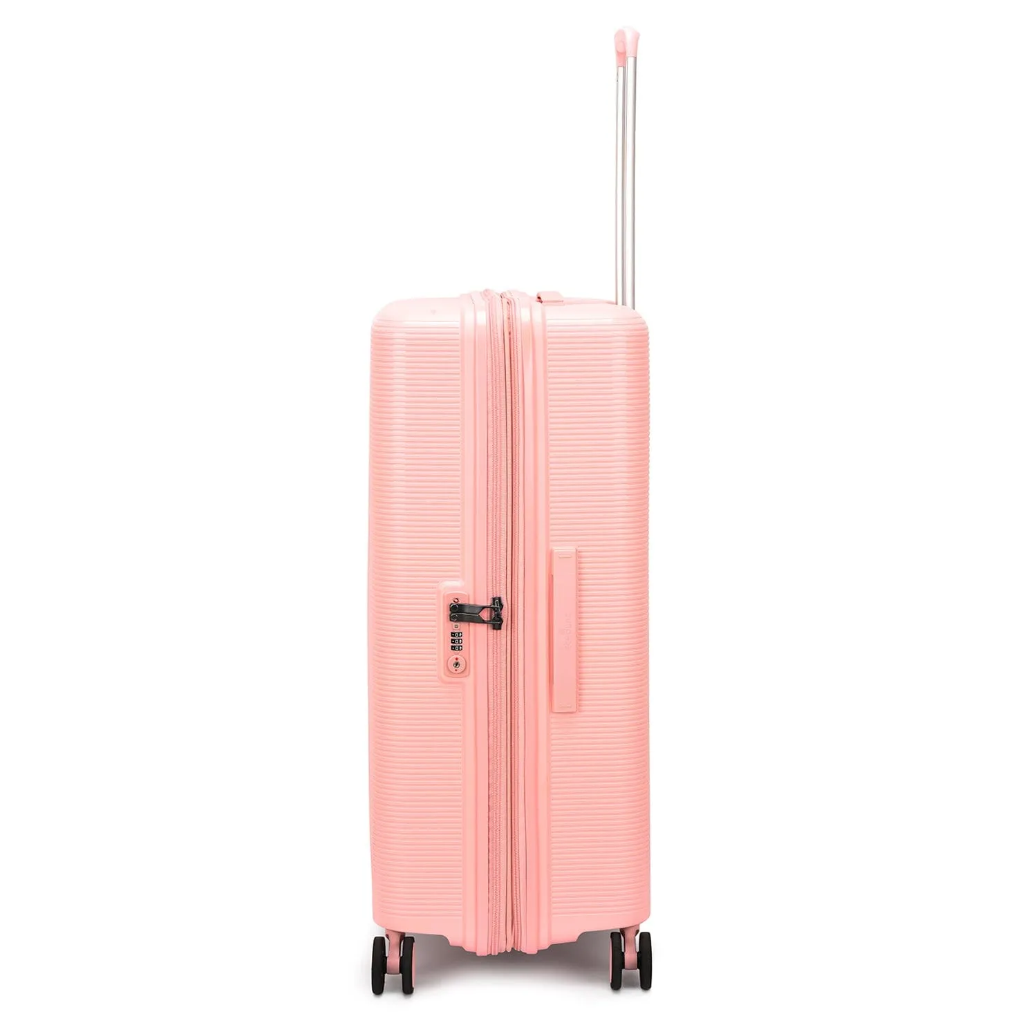 Echolac Forza 55 65 75cm Hardcase 4 Double Wheel Expandable Cabin & Check-In Luggage Trolley Set Passion Pink