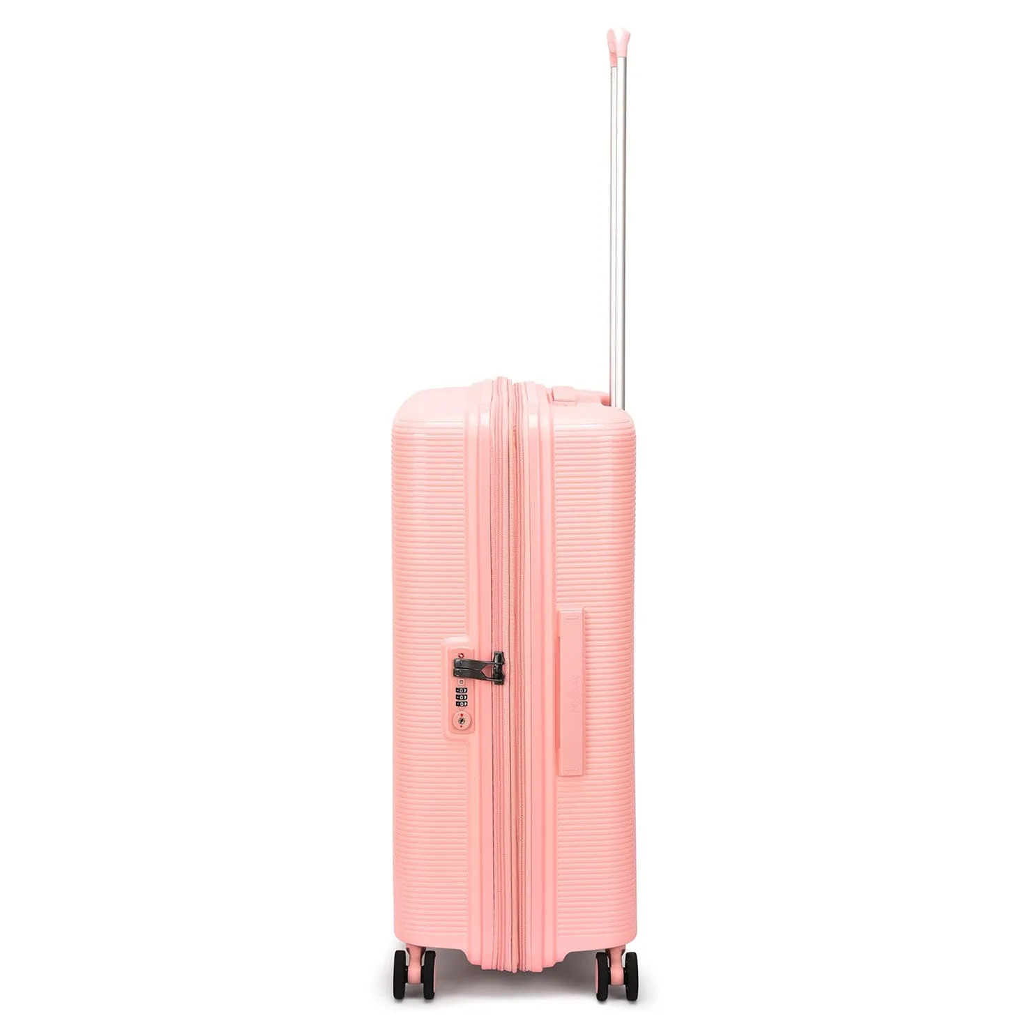 Echolac Forza 55 65 75cm Hardcase 4 Double Wheel Expandable Cabin & Check-In Luggage Trolley Set Passion Pink