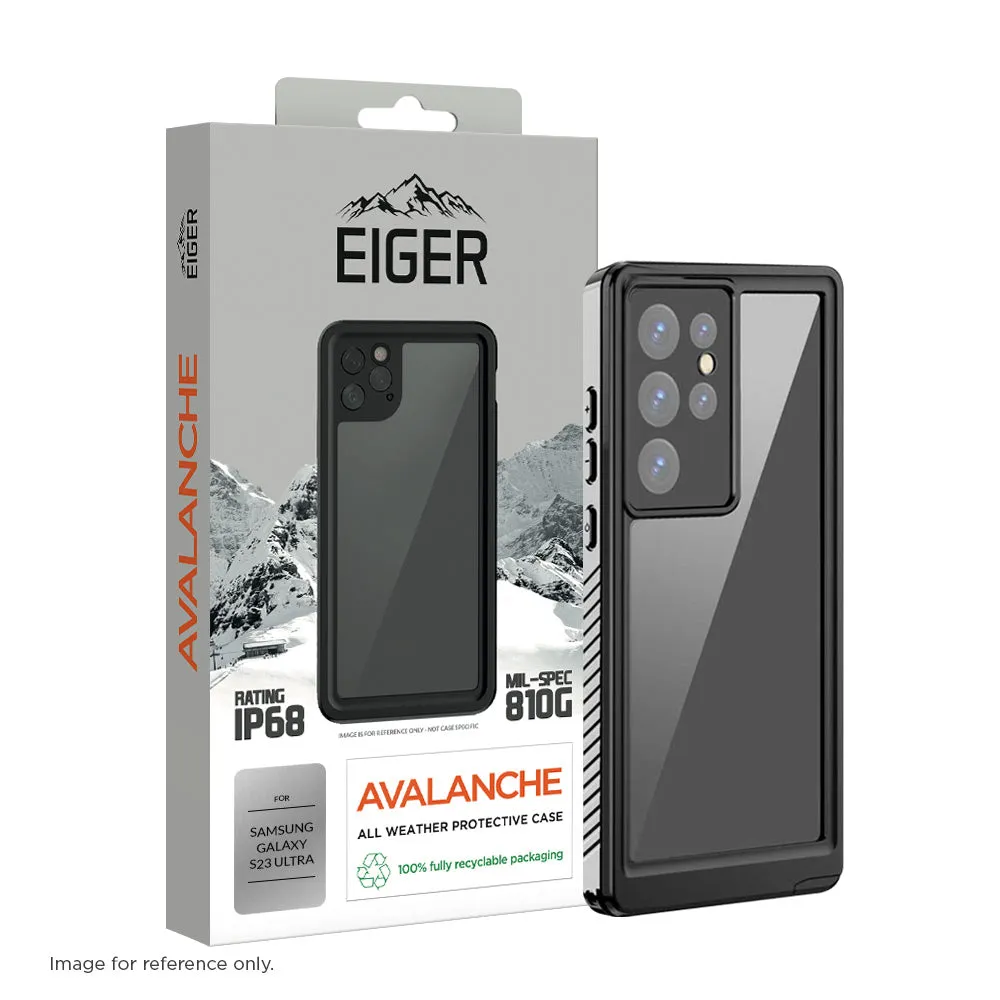 Eiger Avalanche Case for Samsung Galaxy S23 Ultra in Clear / Black