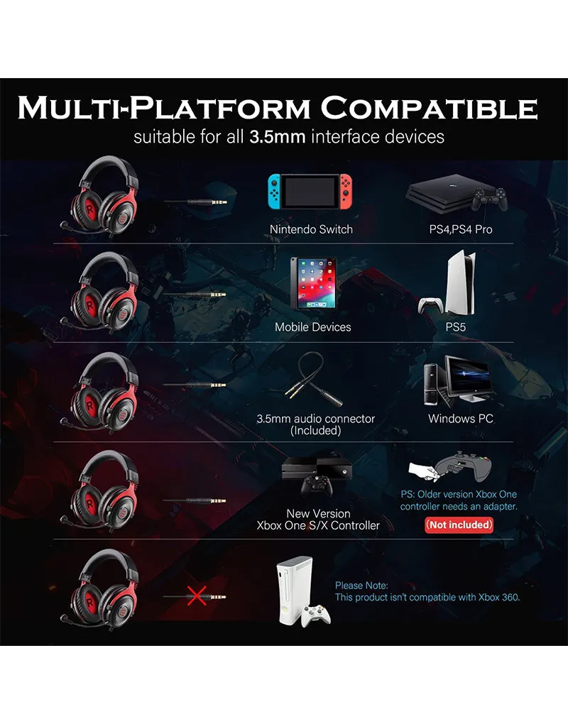 EKSA E900 PRO 7.1 VIRTUAL SURROUND SOUND GAMING HEADSET