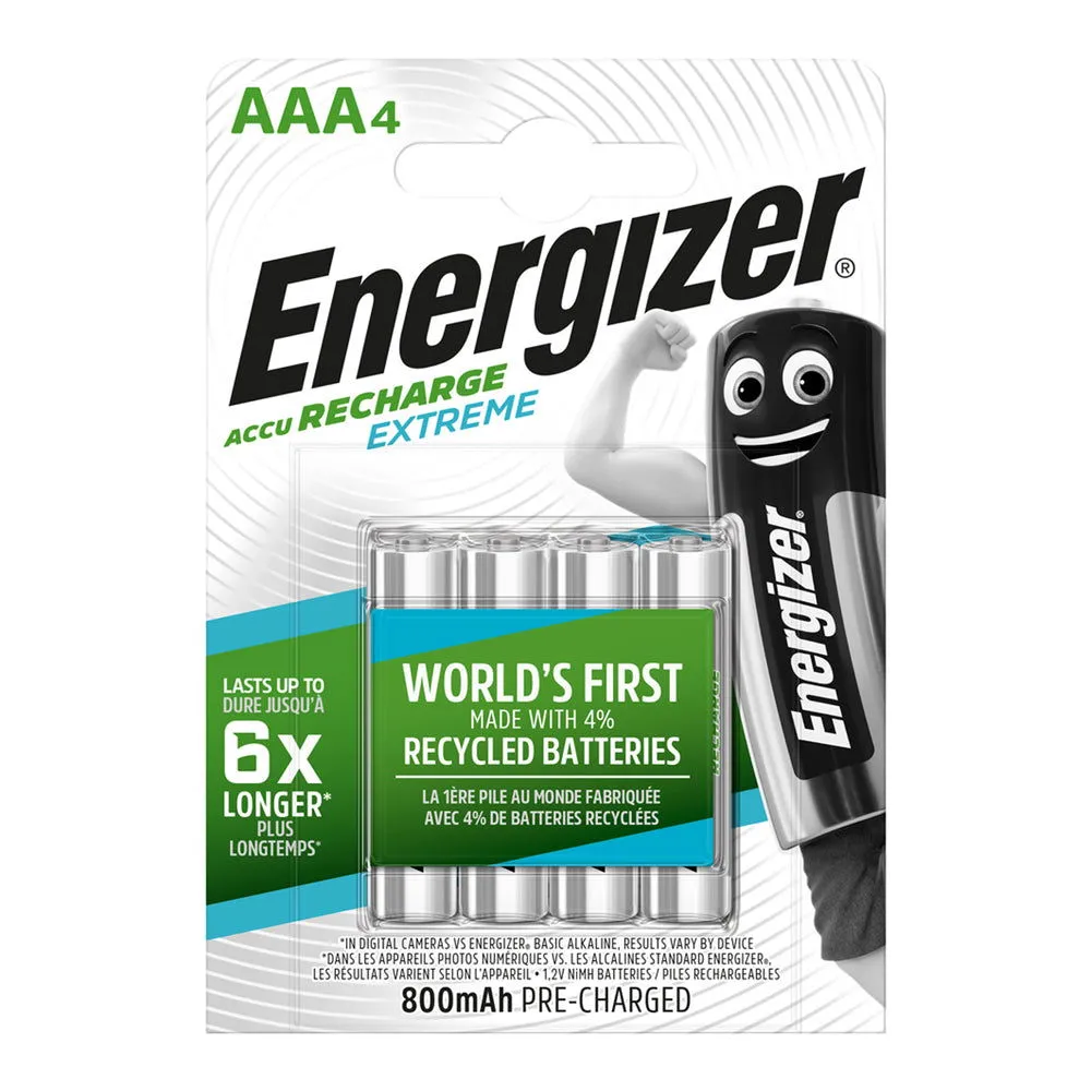 Energizer 800mAh AAA Extreme Battery Accu 1.2V Nimh Pre-Charged Batteries