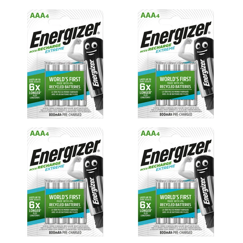 Energizer 800mAh AAA Extreme Battery Accu 1.2V Nimh Pre-Charged Batteries