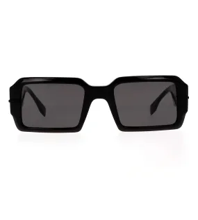 Fendi Unisex Grey Rectangular Sunglasses