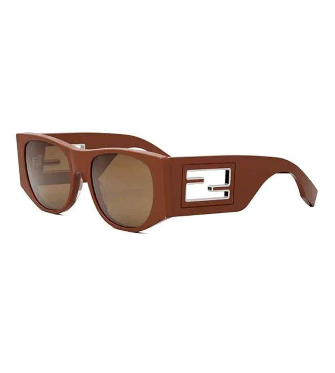 Fendi Women's Brown Square Sunglasses