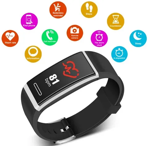 Fitness Tracker, Waterproof Smart Bracelet for Android & iOS