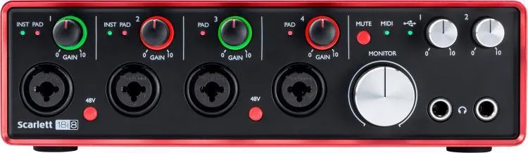 Focusrite Scarlett 18i8 2nd Gen USB Audio Interface