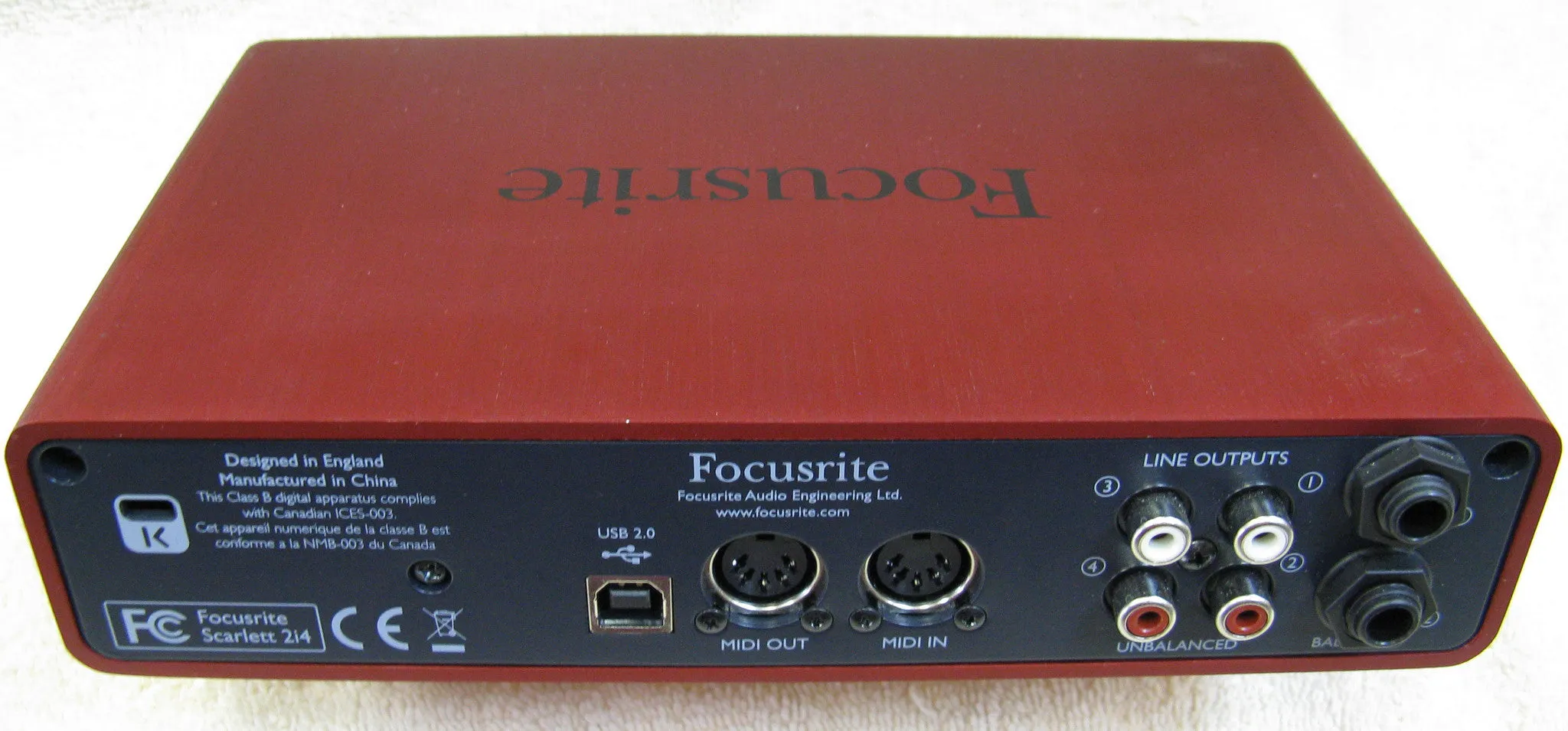 Focusrite Scarlett 2i4 USB Audio Interface