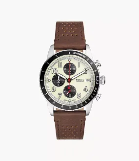 FS6042 - Fossil Sport Tourer Chronograph Brown Leather Watch