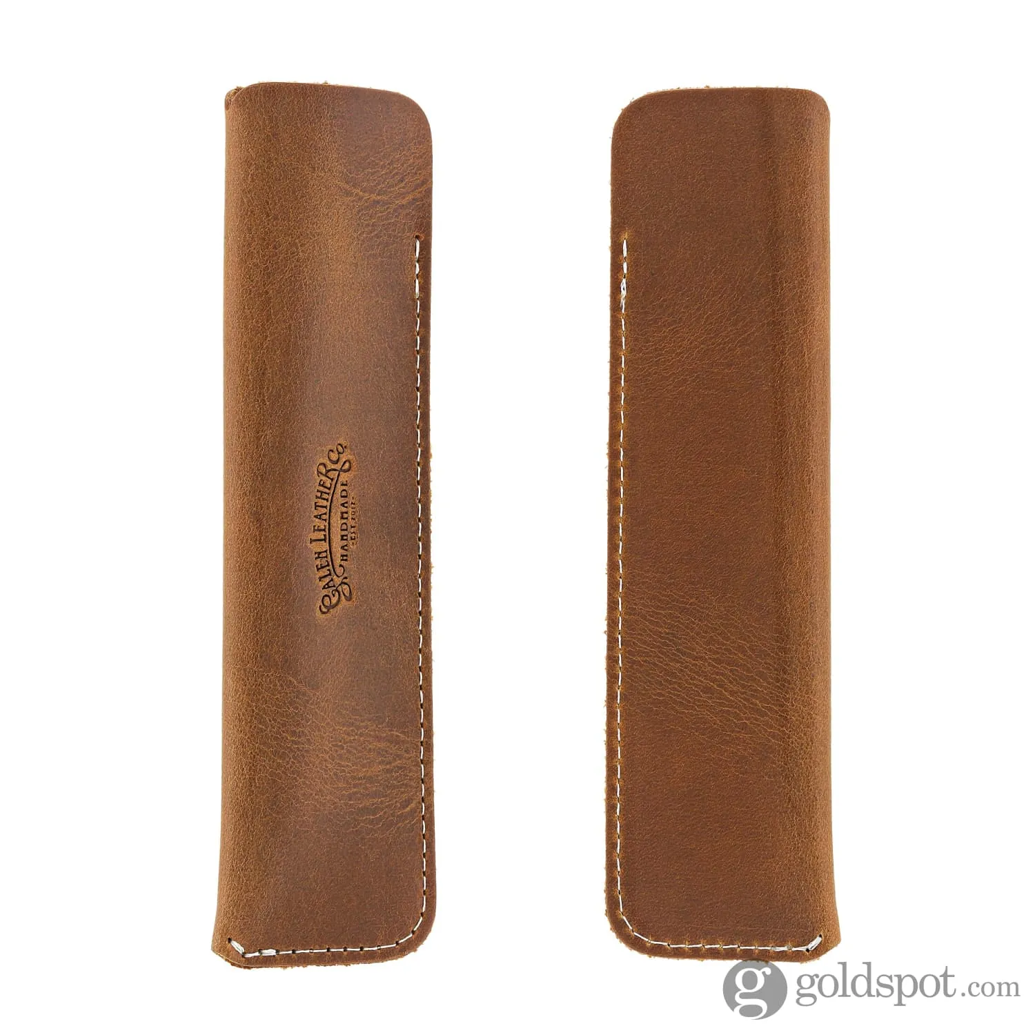 Galen Leather Single Pen Case in Crazy Brown