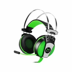 Gaming Headset with Microphone Droxio HADLOK USB Black Black/Green