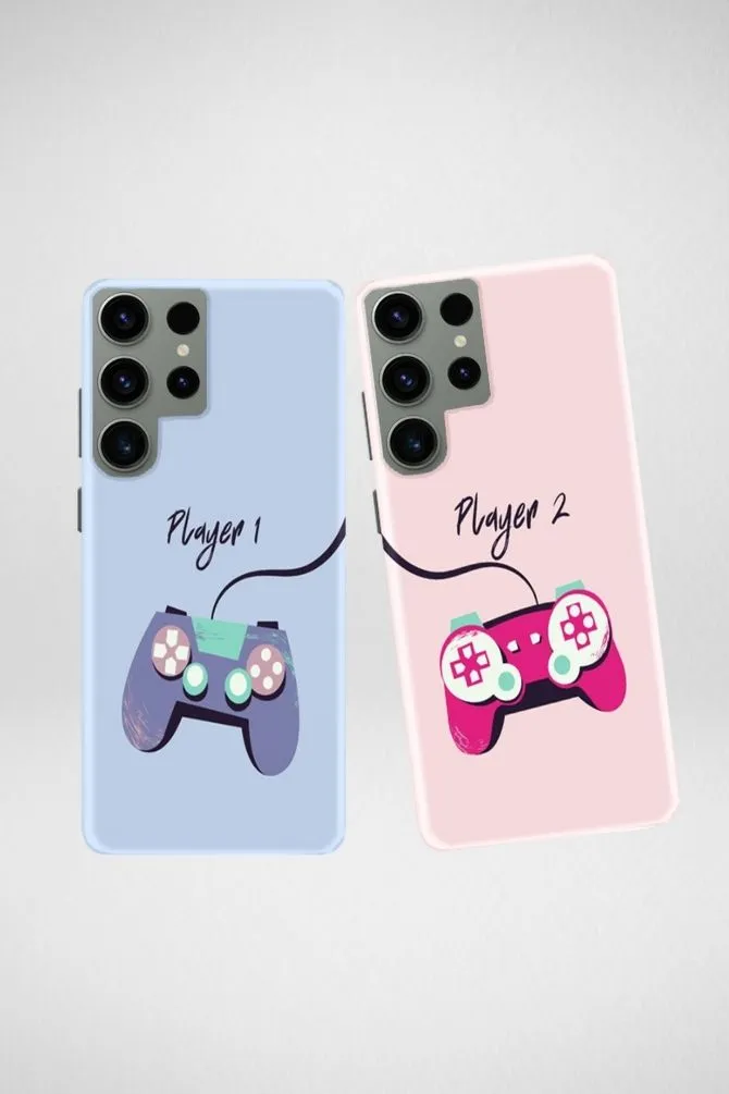 Gaming Player Couple Customized Hard Mobile Case - iPhone, Samsung, OnePlus & Xiaomi