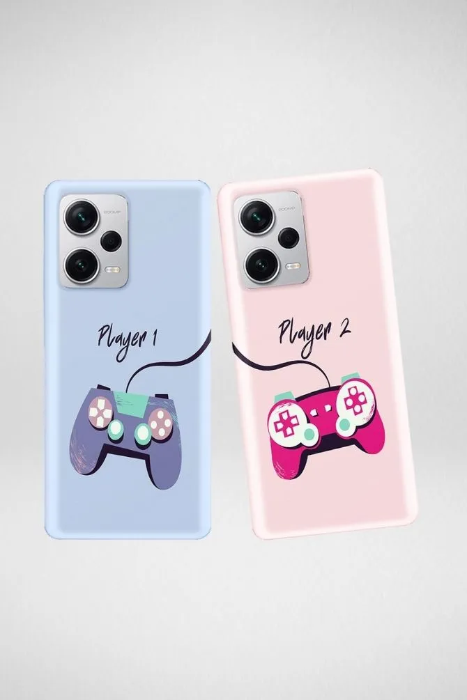 Gaming Player Couple Customized Hard Mobile Case - iPhone, Samsung, OnePlus & Xiaomi