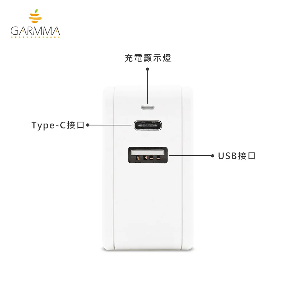 GARMMA BT21 UNIVERSTAR Type-C USB 3.4A Quick Charge Foldable Travel Charger