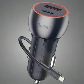 Geman GL18 Super Fast 2-Port Car Adapter - 48W