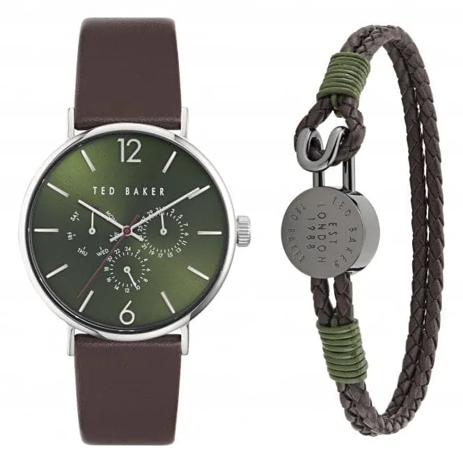 Gents Brown Leather Watch BKGFW2306