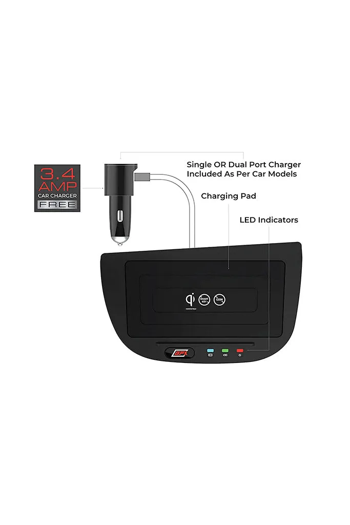 GFX Wireless Car Mobile Charger 10W Fast charging For Kia Seltos