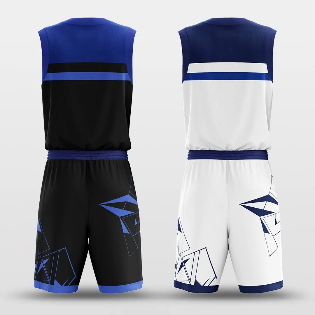 Glass Fragment - Custom Reversible Basketball Jersey Set Sublimated