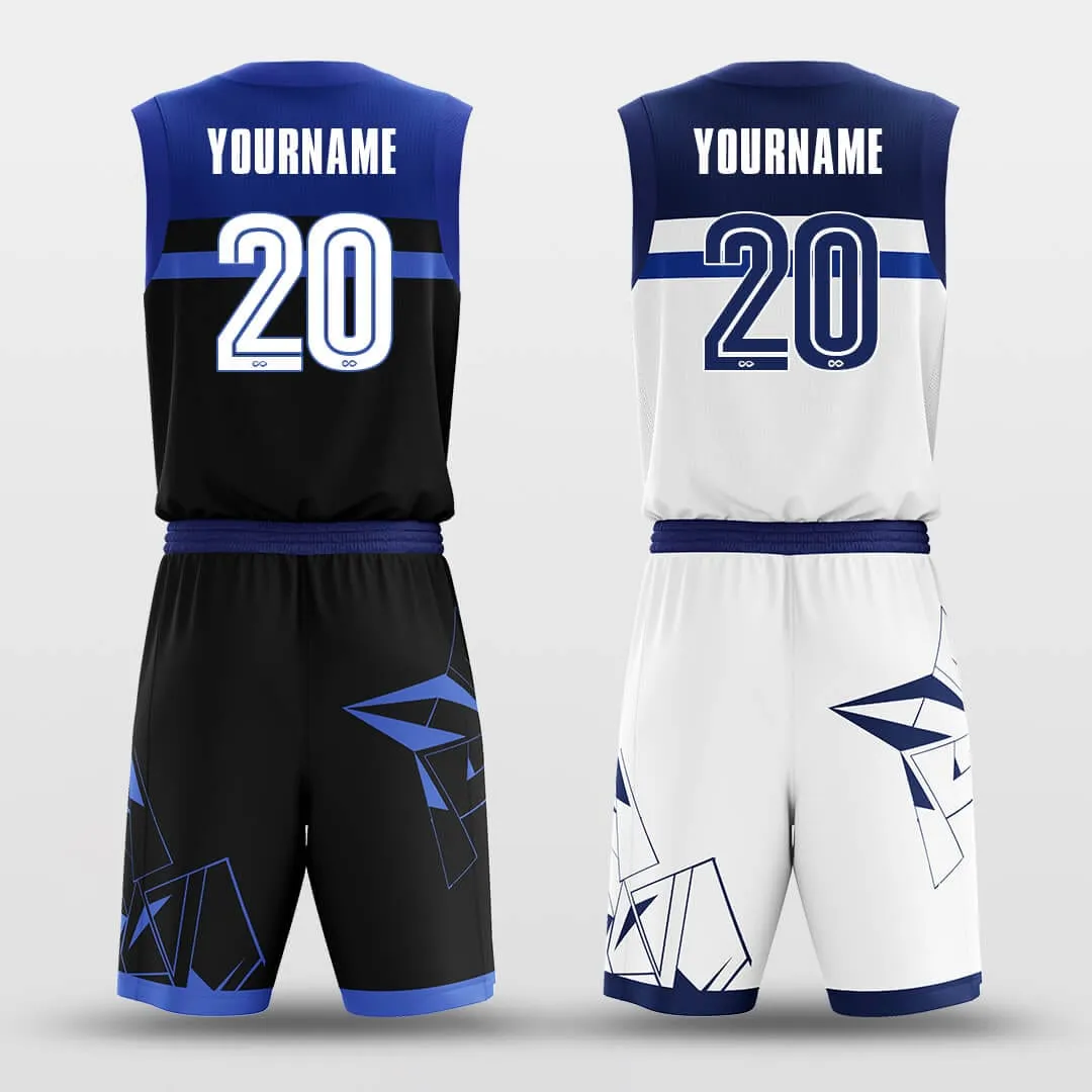 Glass Fragment - Custom Reversible Basketball Jersey Set Sublimated