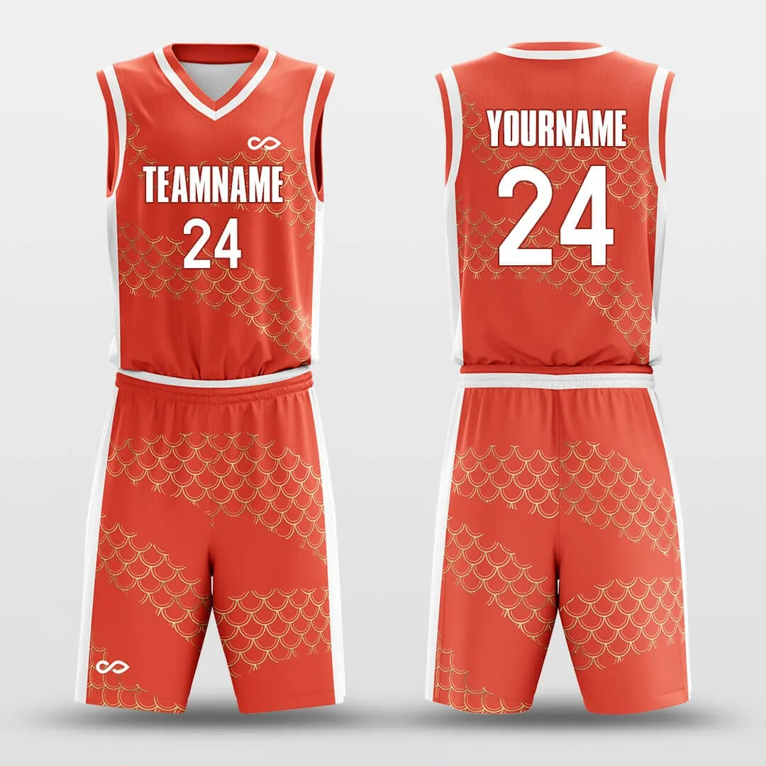 Golden Scales - Customized Basketball Jersey Set Design BK160133S