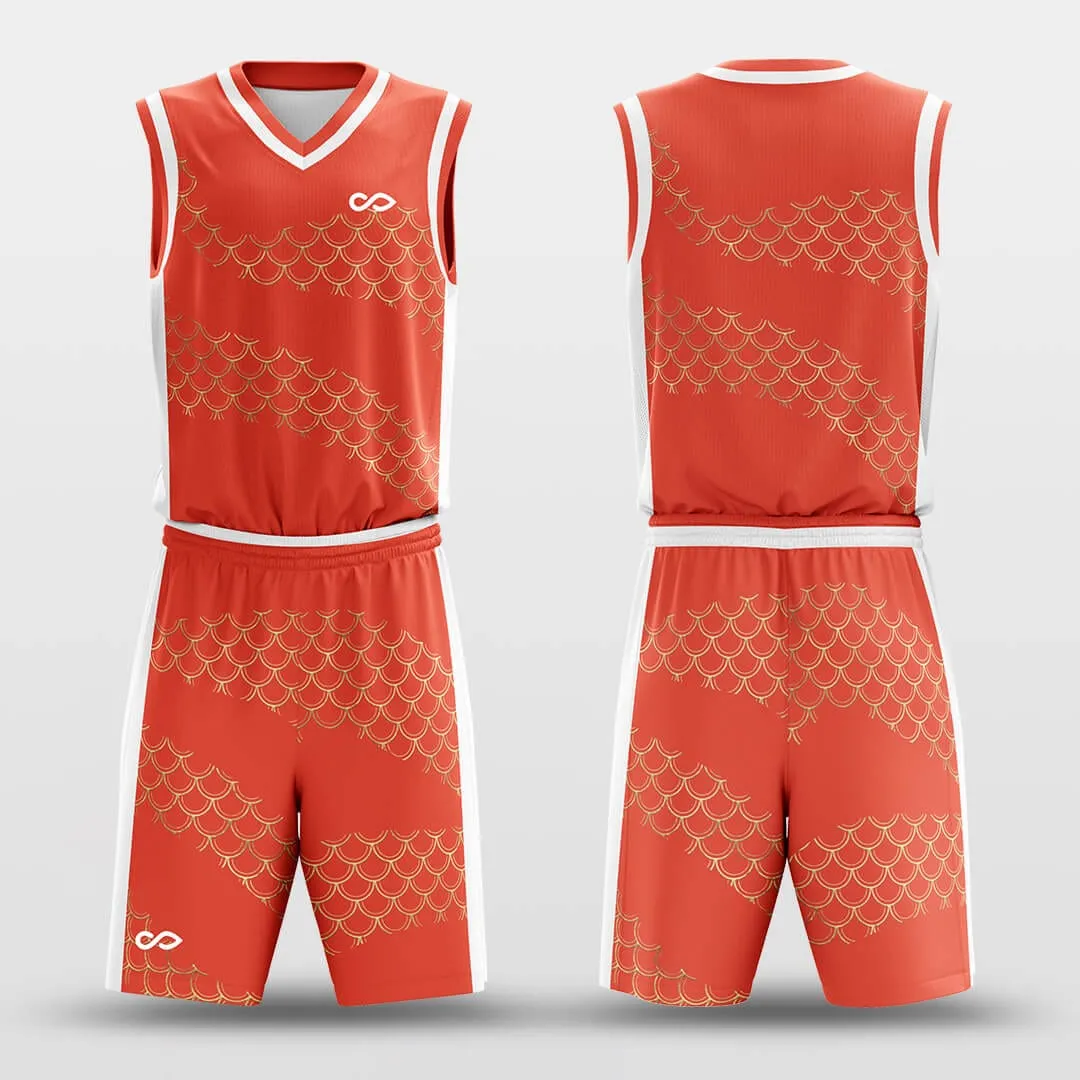 Golden Scales - Customized Basketball Jersey Set Design BK160133S