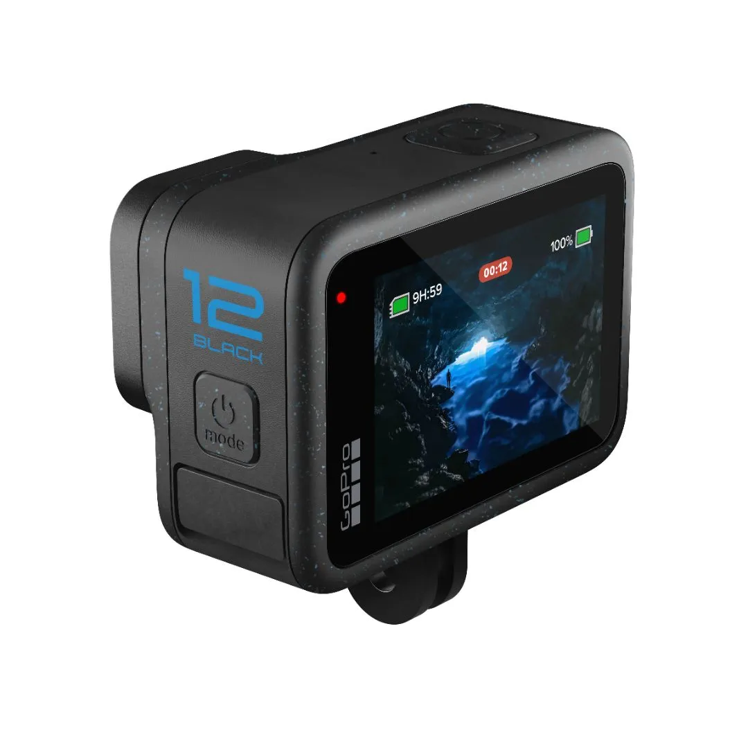 Gopro Hero12 Black 5.3K Video Action Camera with 64GB SanDisk MicroSD Card and Carrying Case