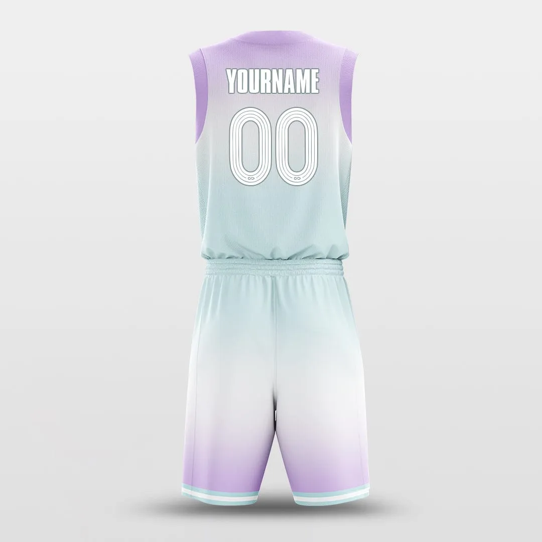 Gradate Purple Green - Customized Basketball Jersey Design