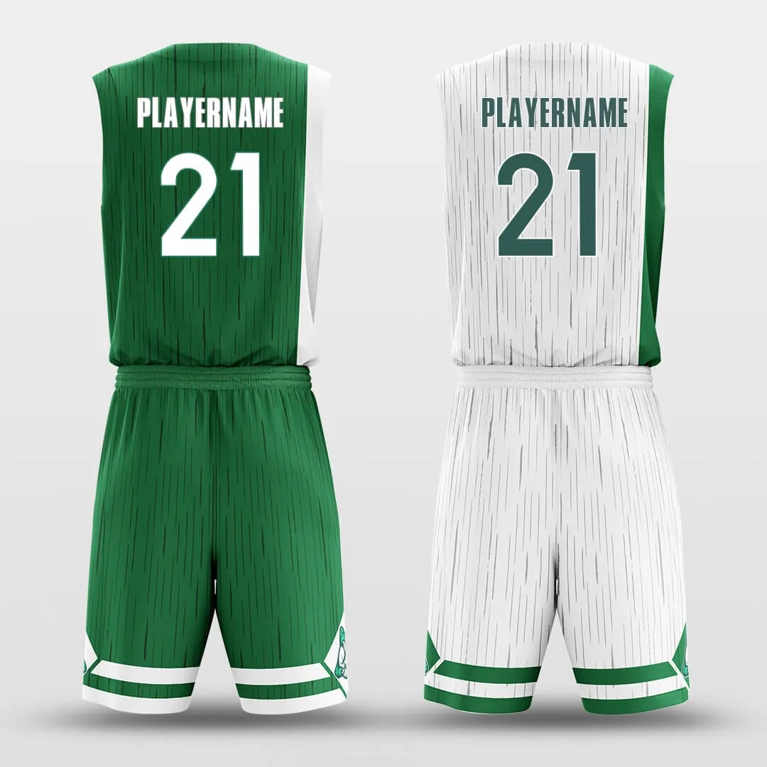 Green Belt - Custom Reversible Sublimated Basketball Jersey Set