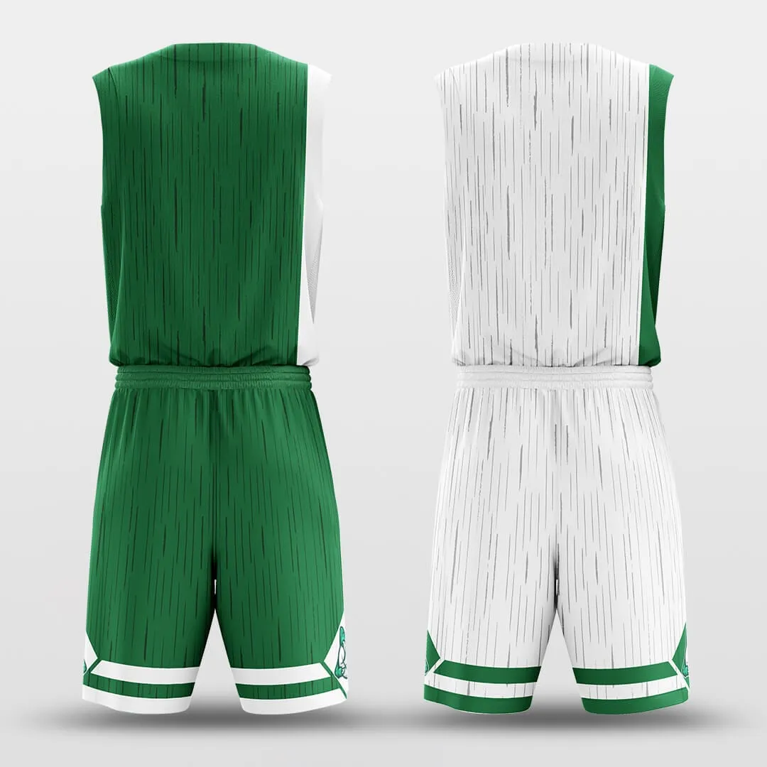 Green Belt - Custom Reversible Sublimated Basketball Jersey Set