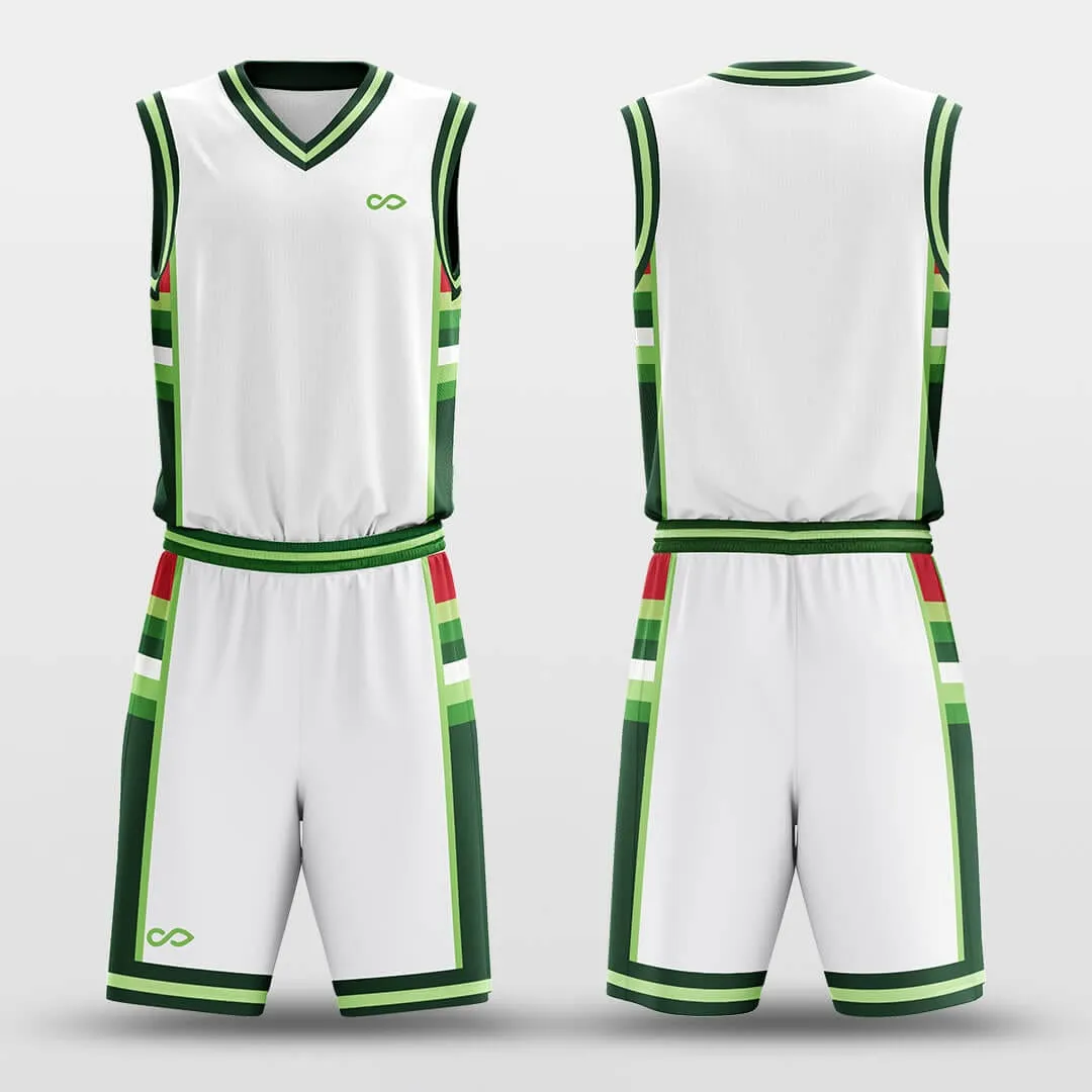 Green Mood - Customized Basketball Jersey Set Sublimated