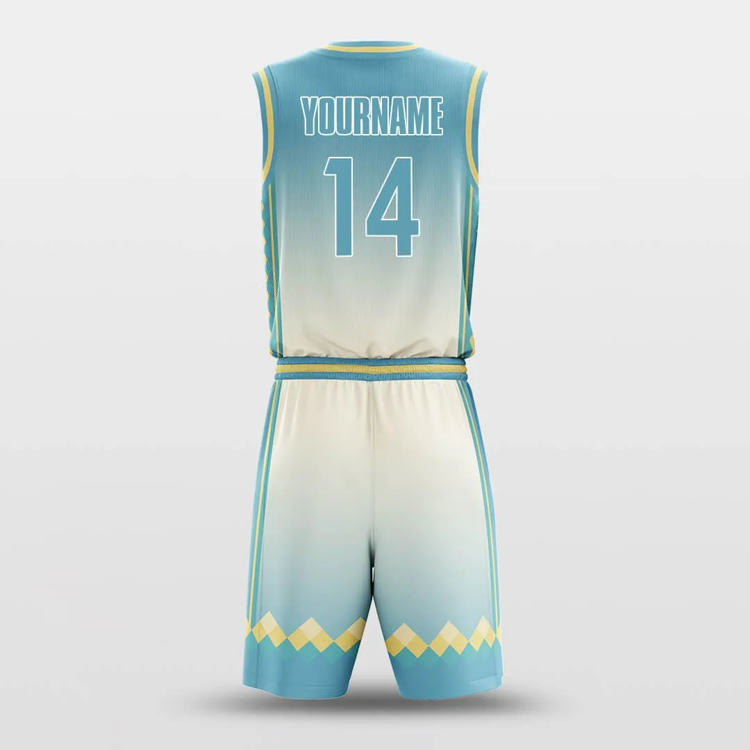 Green Square - Customized Basketball Jersey Set Sublimated BK160125S