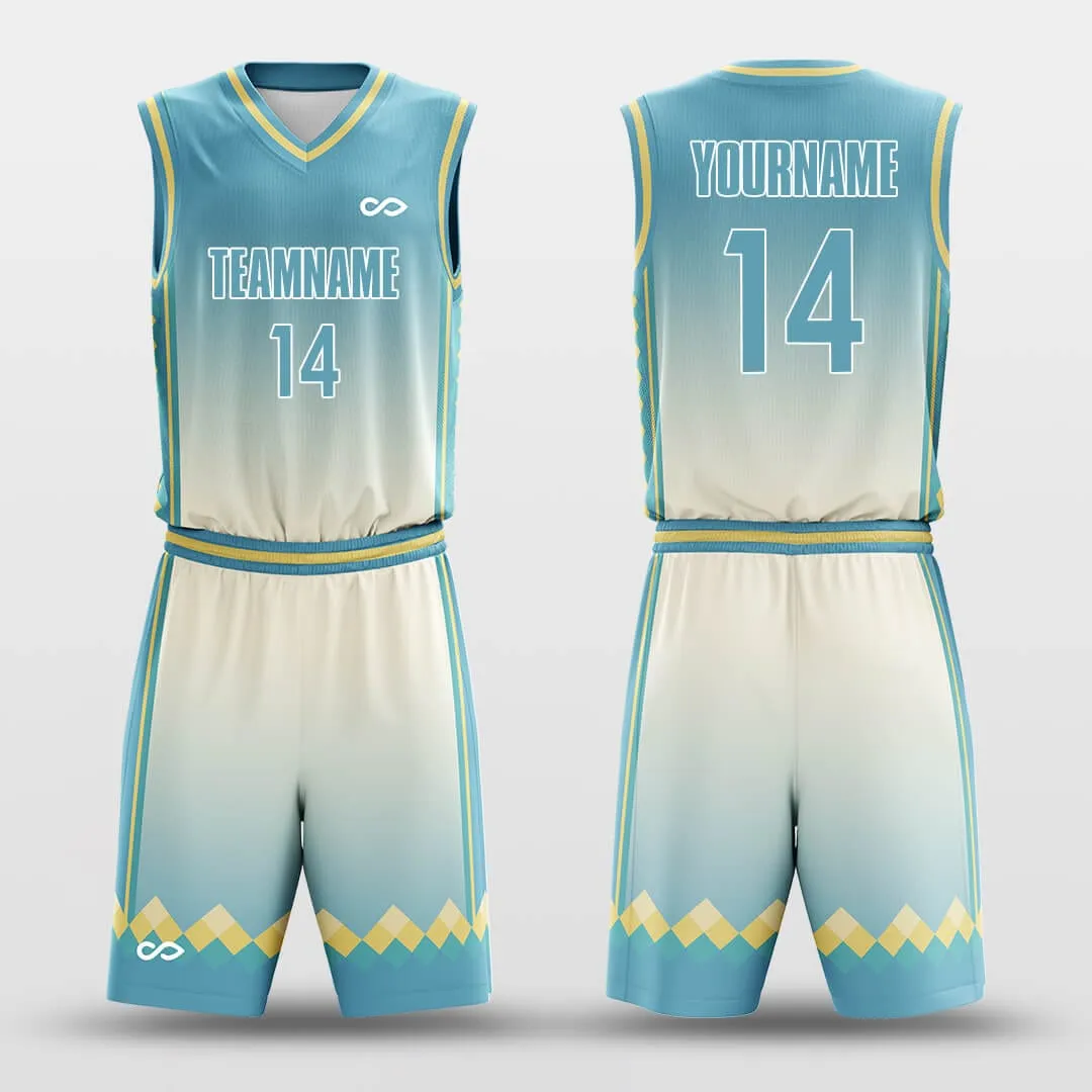 Green Square - Customized Basketball Jersey Set Sublimated BK160125S