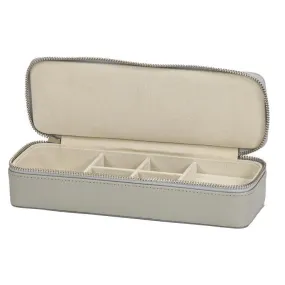 Grey Bonded Leather Travel Case