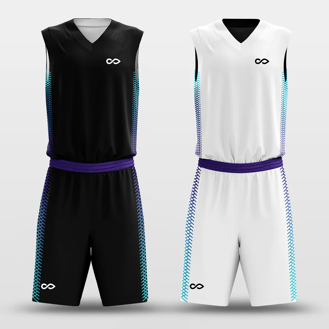 Grid - Customized Reversible Sublimated Basketball Set