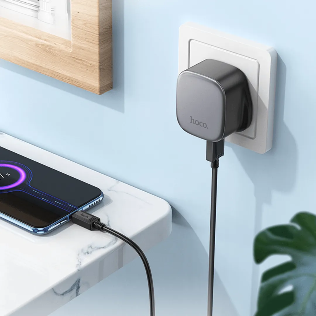 HOCO USB-A Dual Port Charging Adapter