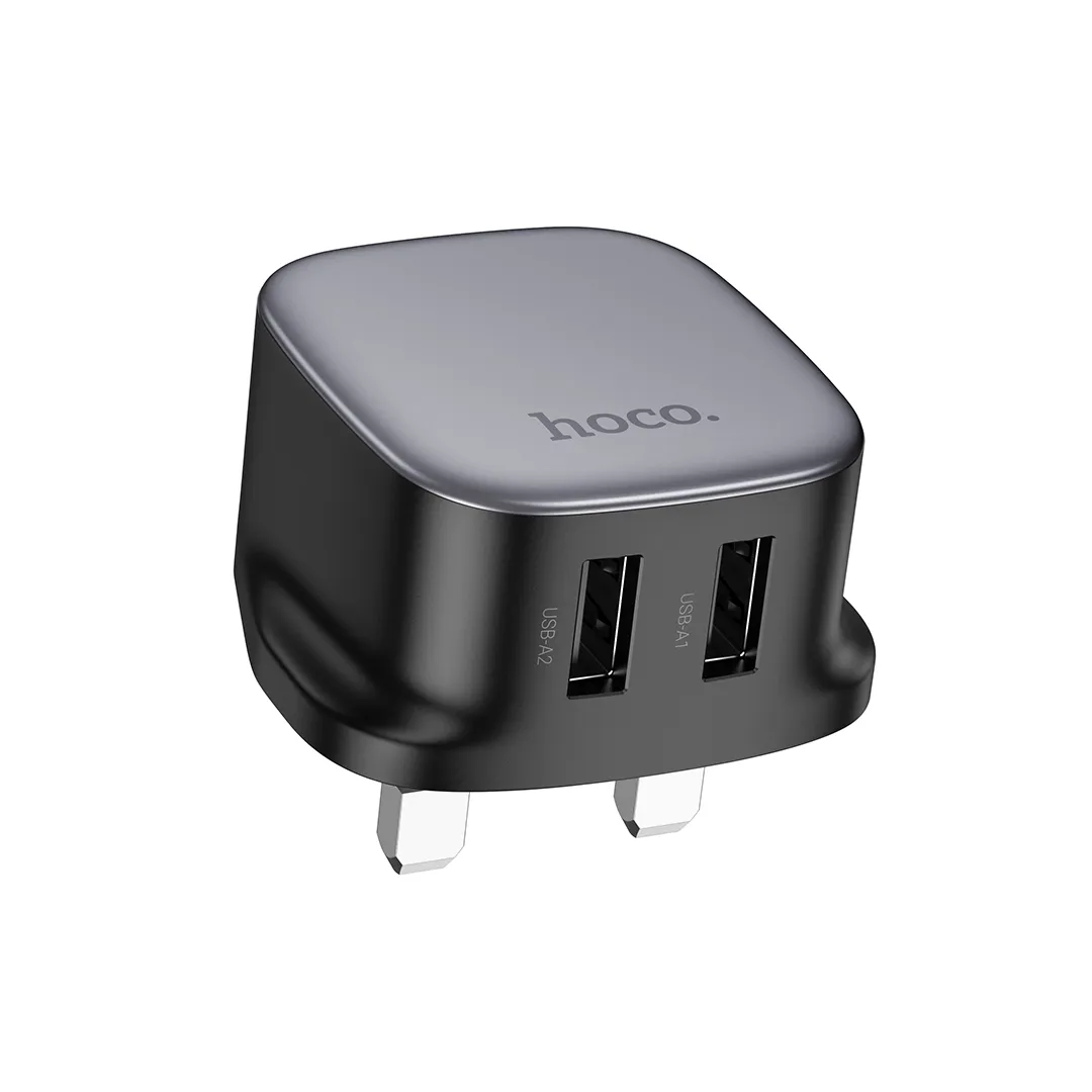 HOCO USB-A Dual Port Charging Adapter