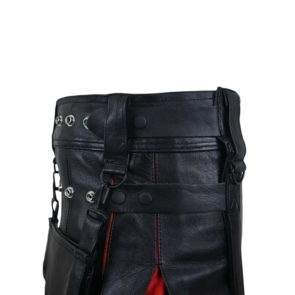 Hybrid Customized Leather Utility Kilt Rainbow