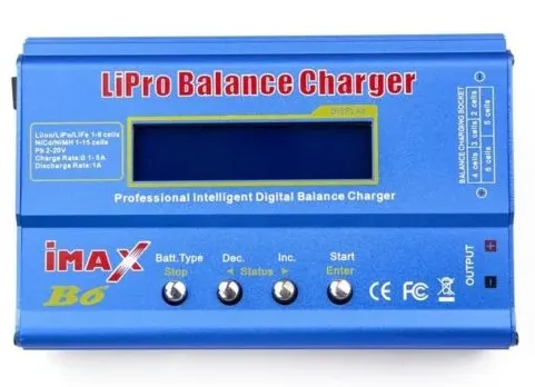  IMAX B6 Professional Li-ion / Polymer Balance Charger / Discharger 80W 6A 1-6 Cells Battery Charger