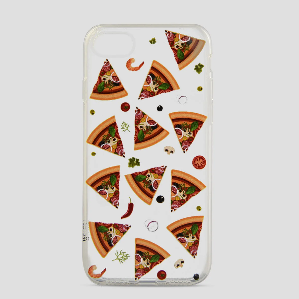 iOrigin iPhone 7 & 7 Plus Clear Silicone Case - Pizza