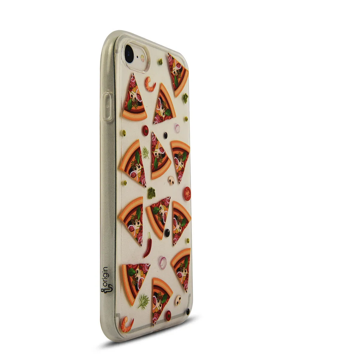 iOrigin iPhone 7 & 7 Plus Clear Silicone Case - Pizza