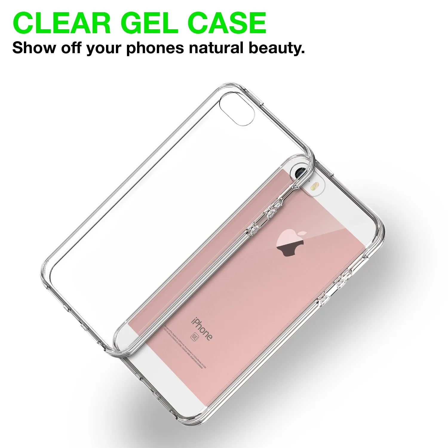 Iphone 5 / 5s/ SE Gel Case Cover - Transparent