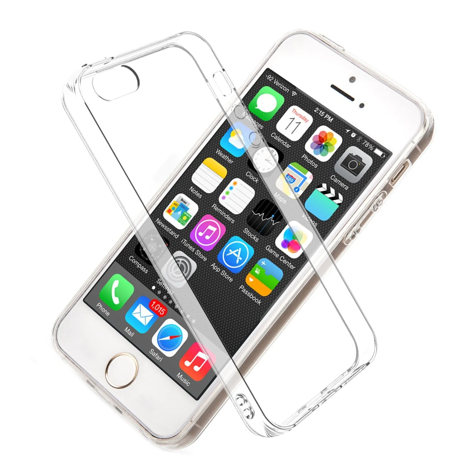 Iphone 5 / 5s/ SE Gel Case Cover - Transparent