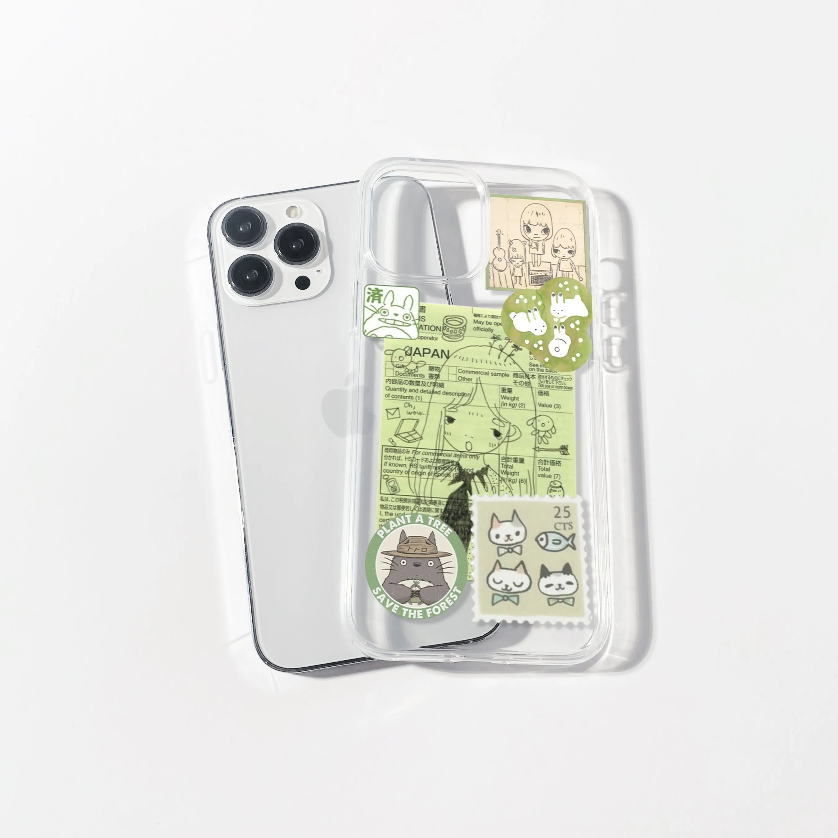 Japanese Aesthetic Silicone Clear Case