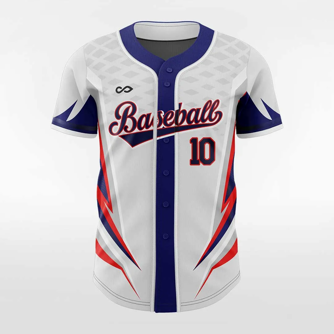 Jaws - Customized Men's Sublimated Button Down Baseball Jersey