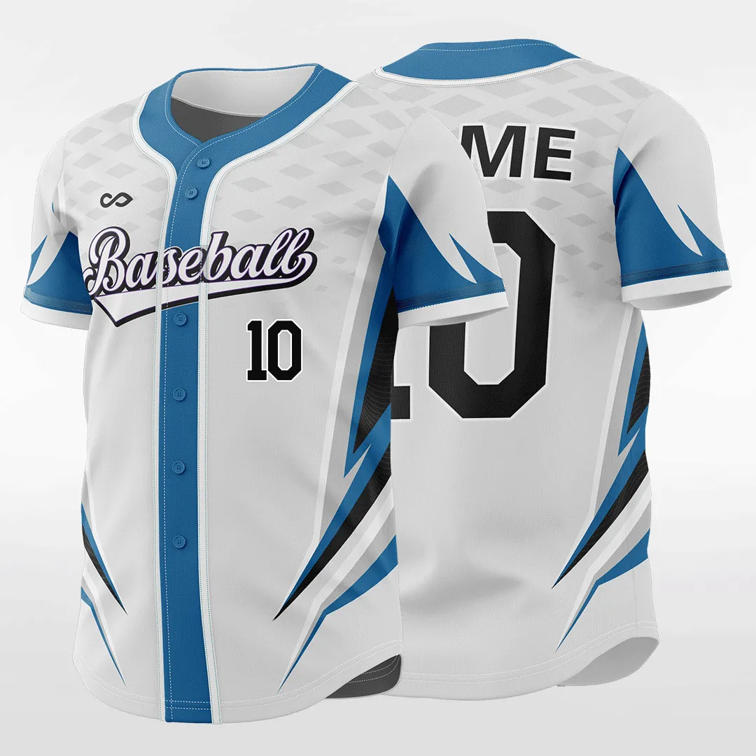 Jaws - Customized Men's Sublimated Button Down Baseball Jersey